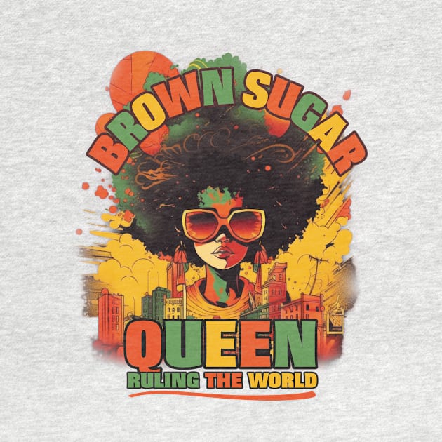 Brown Sugar Queen Ruling | Tee, Hoodie, Tank | Juneteenth Shirt, 1865 Shirt, Black Queen Shirt, Black Queen Art, Black History Gift by Blissira